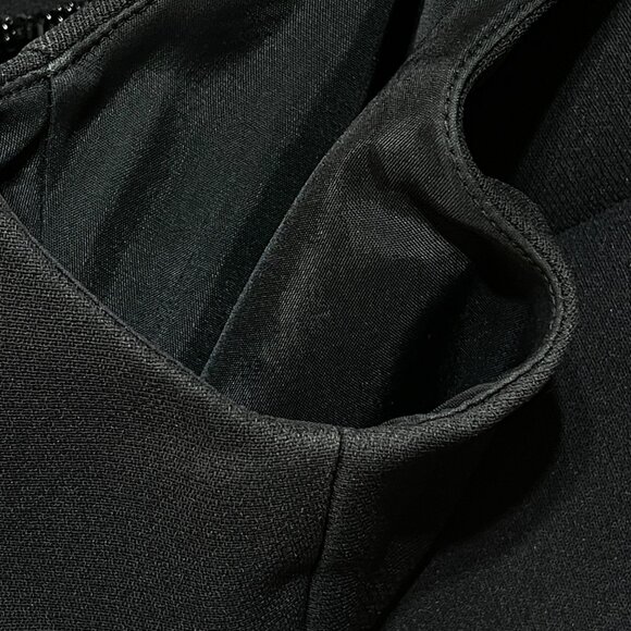 Liz Claiborne NIGHT Evening Gown Dress Maxi Black Beaded Neck Size 4 (READ) - Picture 6 of 10